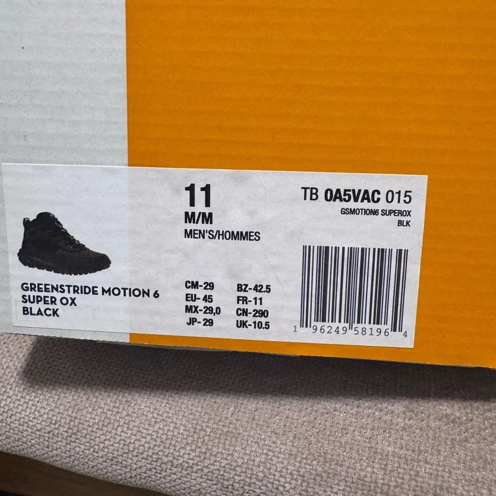 Timberland Men's Greenstride™ Motion 6 Mid Sneaker Trainer Men in Black size 11 - Picture 7 of 10